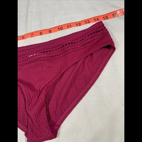 NEW Robin Piccone Perla Banded Hipster Bikini Bottoms in Orchid [ Medium ]‎ - Picture 7 of 12